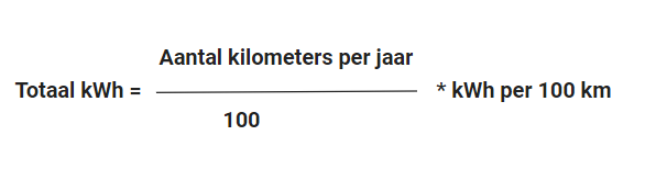 Berekenen totaal kWh elektrische auto