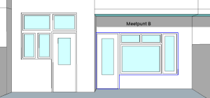 Schaduw berekenen meetpunt B