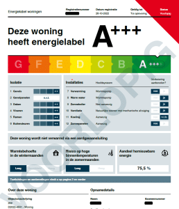 Voorlopig energielabel