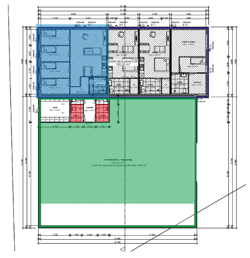 Logiesfunctie in een logiesgebouw en bijeenkomstfunctie